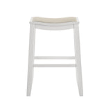 Iyani - Coastal Modern Wood Bar Height Kitchen Bar Stool