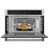 30 in. Built-In Microwave with Convection Oven and Air Fryer, 1.6 cu. ft. Capacity in Stainless-Steel (KM-CWO30-SS)