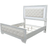 3 Piece Bedroom Set, Bed With LED Lights And 2 Nightstands