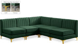 Alina - 5 Piece Armless Sectional
