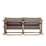 Baja - 79" Outdoor Sofa With Cushions - Brown Wire-Brushed Eucalyptus / Brown