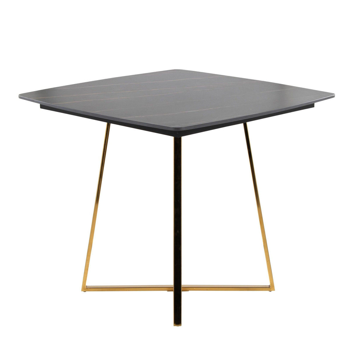 Folia - Dinette Table - Gold Metal