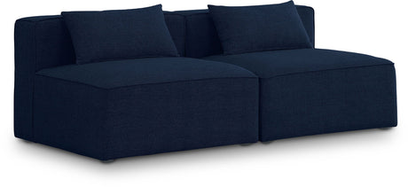 Cube - Linen Modular 2 Seat Armless Sofa