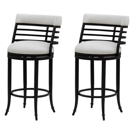 Telia - Upholstered Swivel Bar Height Barstool