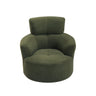 360° Swivel Chair Upholstered Accent Barrel Chair With Adjustable Headrest