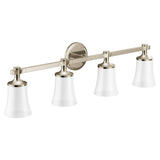 Flara Polished nickel four globe bath light - (YB0364NL)