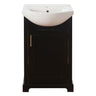 20" Bathroom Vanity With Bulged Sink, Freestanding Single Vanity Set, Soft Close Door