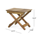 Outdoor Folding Wooden Side Table