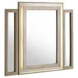 Lorient - LED Dresser Mirror - Ivory And Camel