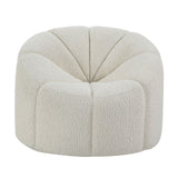 Osmash - Chair With Swivel - White Teddy Sherpa