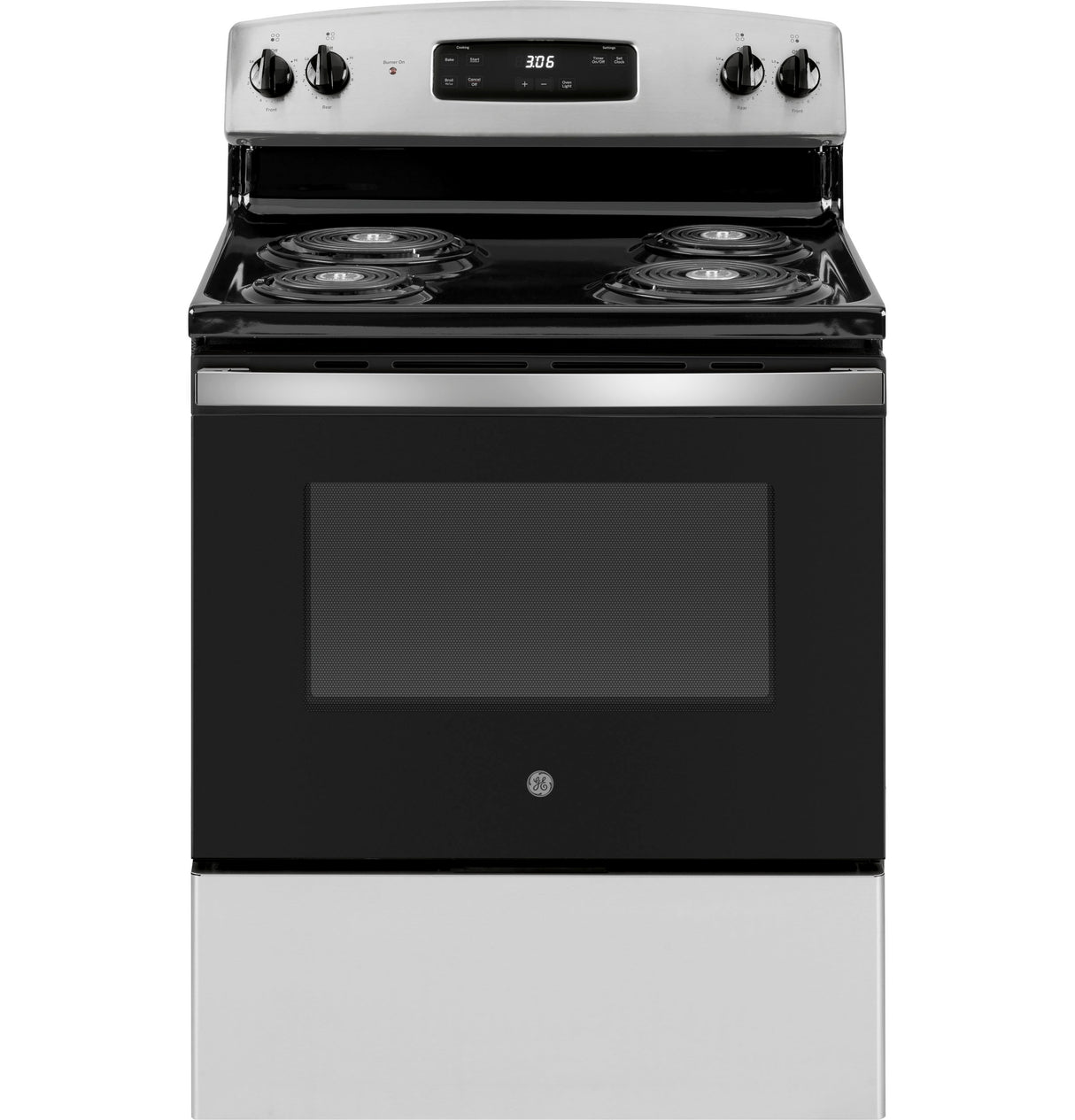 GE JBS360RTSS - 30 in. 5 cu. ft. Electric Range with Coil Burners - Stainless Steel