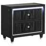 Lorient - 2-Drawer LED Nightstand With USB
