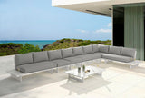 Maldives - 7 Piece Water Resistant Outdoor Patio Modular Sectional With White Base