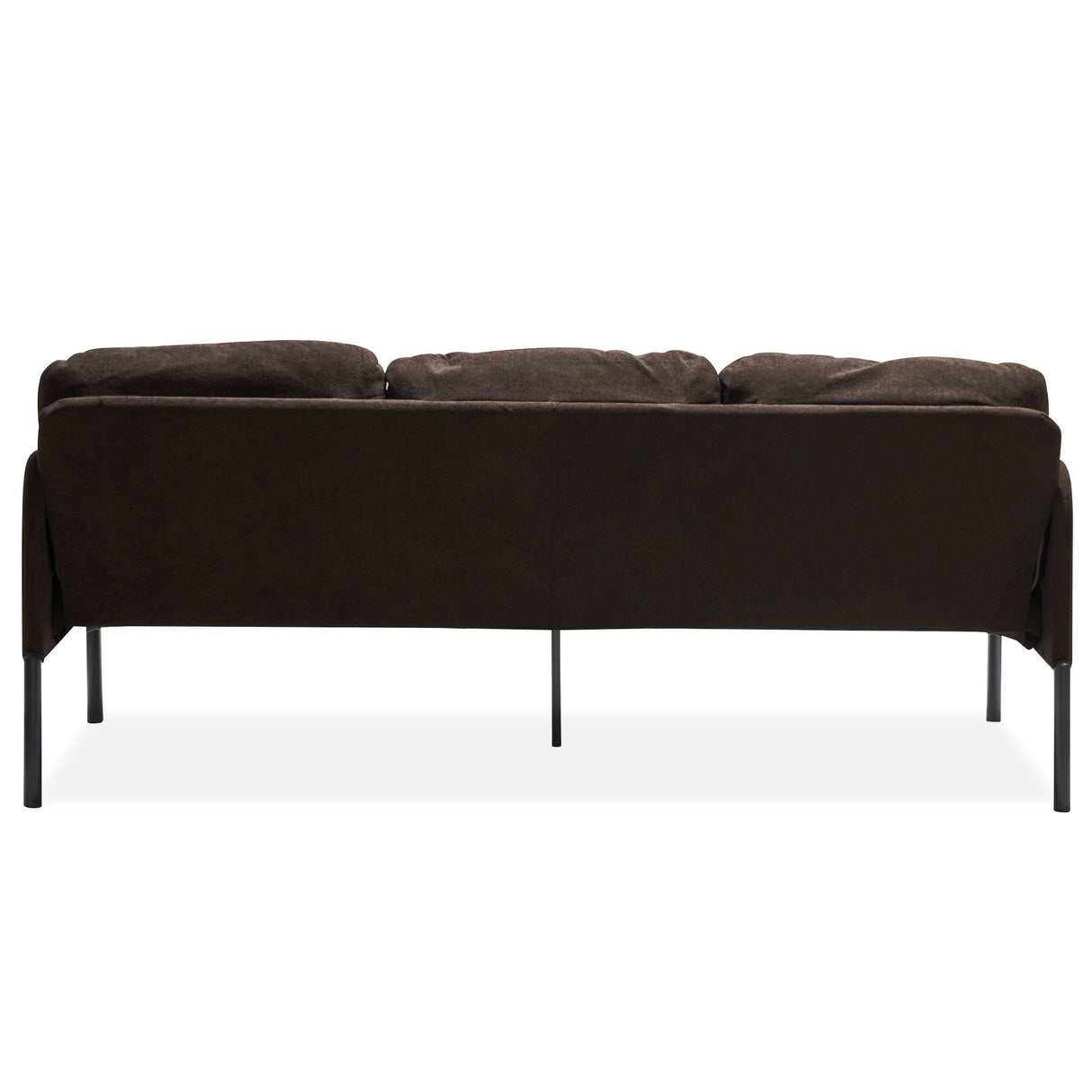 Modern L Shaped 3 Seater Sofa With Ottoman, Upholstered Couch For Small Spaces