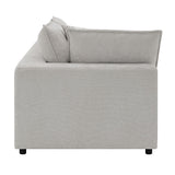 Marisa - Modular Left Facing Loveseat With 2 Pillows - Beige Boucle