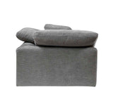 Naveen - Linen Modular Wedge With Pillow - Gray