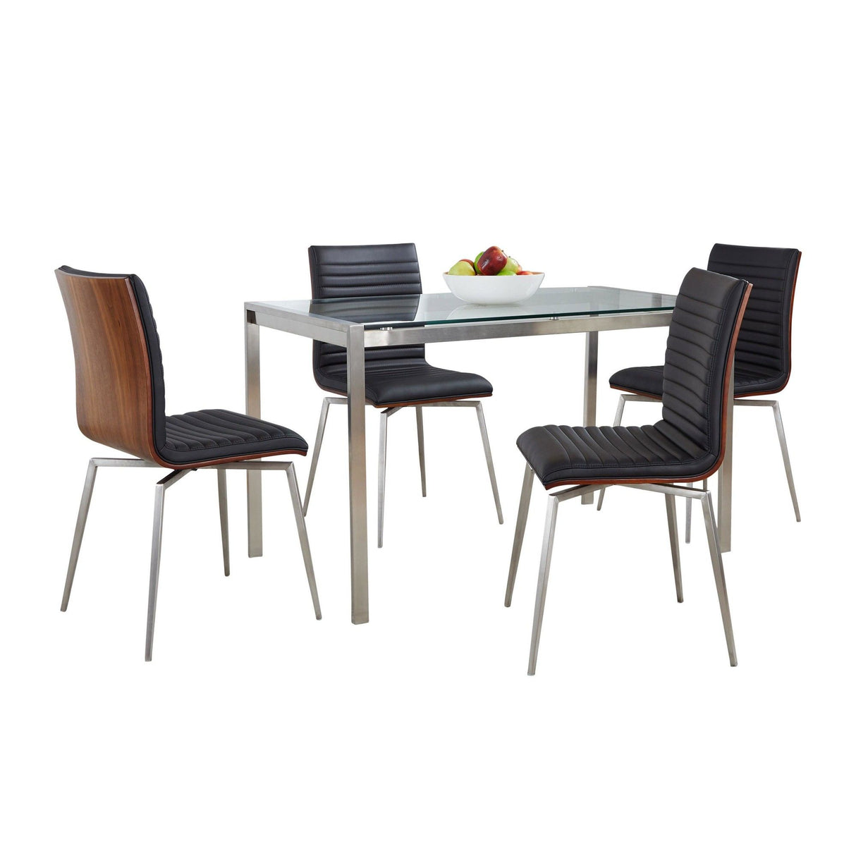 Fuji - Mason Swivel Contemporary 5 Piece Dining Room Set