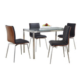 Fuji - Mason Swivel Contemporary 5 Piece Dining Room Set