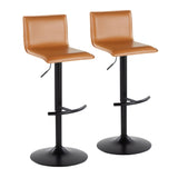 Mara - Adjustable Barstool (Set of 2) - Black Metal