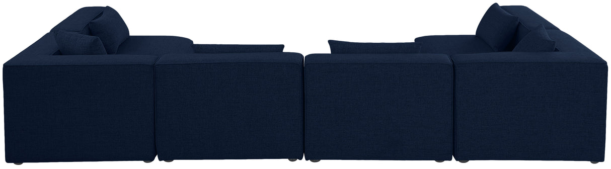 Cube - Linen 6 Piece Modular Armless Sectional
