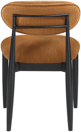 Riccio - Fabric Dining Side Chair (Set of 2) - Black Frame