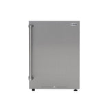 21 in. Outdoor Refrigerator with IPX 4 Rating and Glass Shelves 4.4 Cu. ft. in Stainless-Steel (KM-OKS-OFRC-44SS)