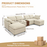 Modular Cloud Couch With Storage Console