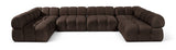 Orin - U-Shaped Velvet 6 Piece Modular Sectional