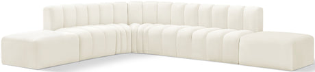 Arc - Velvet 7 Piece Corner Modular Sofa