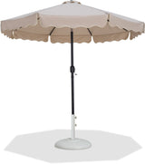 Amalfi - Patio Umbrella - White Base / Black Pole