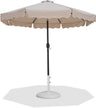 Amalfi - Patio Umbrella - White Base / Black Pole