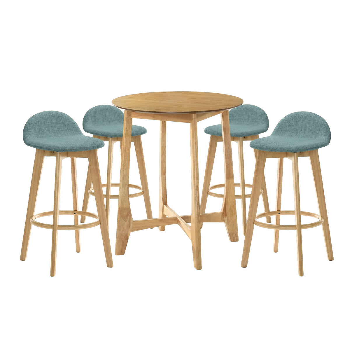 Vera - 5-Piece Wood Bar Set