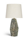 Seraphine - Genuine Marble And Linen Textured Fabric Table Lamp