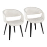 Curvo - Upholstered Chair (Set of 2) - Black Wood Legs
