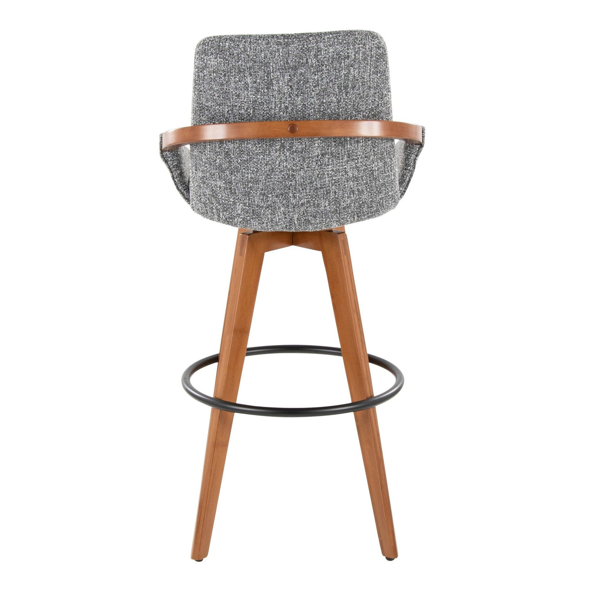 Cosmo - Fixed-Height Barstool - Walnut Bamboo Base