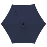 Umbrella With Crank Lift & Tilt, UV-Resistant Canopy For Patio