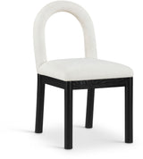 Conrad - Linen Dining Chair With Black Legs