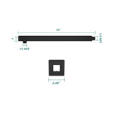 Wall Mounted Shower Arm With Flange