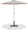 Fiji - Aluminum Patio Umbrella With Square Black And White Base