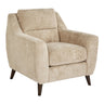 Carly - Upholstered Contemporary Armchair - Espresso Wood