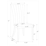 Tufted Side Upholstered Dining Chair (Set of 2) - Gray