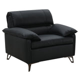 Eilene - Chair - Black Top Grain Leather
