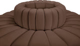 Arc - Faux Leather 8 Piece Round Modular Sofa