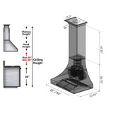 Designer Series Finish Wall Range Hood (8632C) - 30 Inch - (8632C30) -