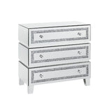 Noralie - 32" Cabinet - Mirrored, Faux Diamonds