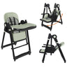 Convertible Baby High Chair To Rocker With 5 Point Harness