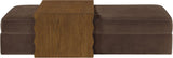 Woodra - Velvet Coffee Table/Ottoman