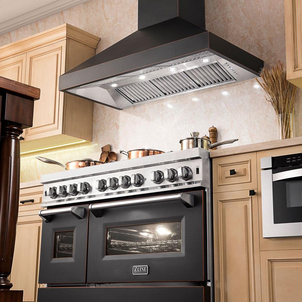 Designer Series Wall Mount Range Hood (8667B) - 48 Inch - (8667B48) -