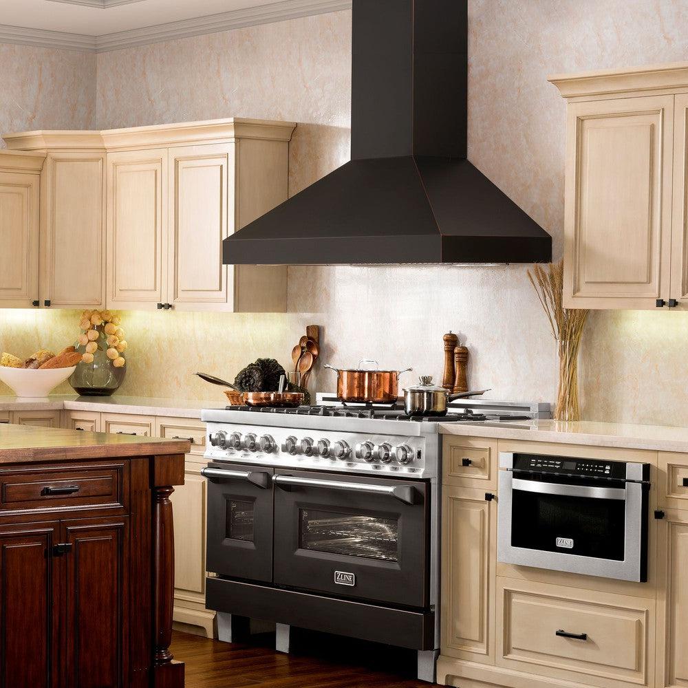 Designer Series Wall Mount Range Hood (8667B) - 48 Inch - (8667B48) -