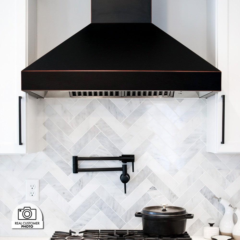 Designer Series Wall Mount Range Hood (8667B) - 48 Inch - (8667B48) -